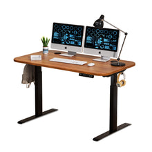 Load image into Gallery viewer, Commercial Grade Electric Single Motor Height Adjustable Desk with 52*28 Inch Whole Piece Desktop
